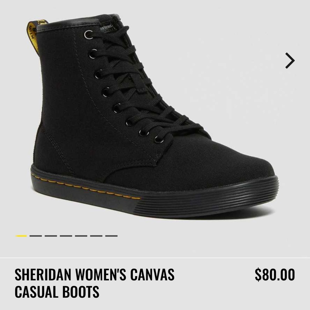 Authentic Dr Martins Sheridan canvas boot Womens size 7